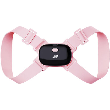 Correcteur Posture Intelligent Enfants - Ceinture Dos Auto-Détection Vibration Alerte Élastique Haute Résistance Rose Maison École (1/5)