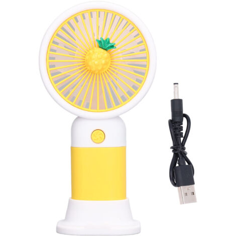 Ventilateur de Poche Rechargeable USB - Design Cartoon, Vent Puissant pour Voyage, Bureau et Maison (1/5)