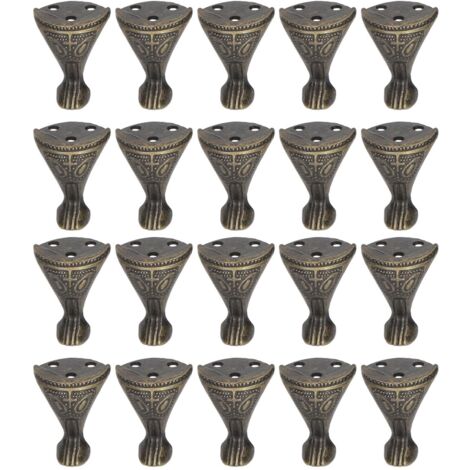 20 Pièces Pieds de Meuble Antiques, Protège-Coins Solides et Durables pour Lits, Canapés et Armoires (1/5)