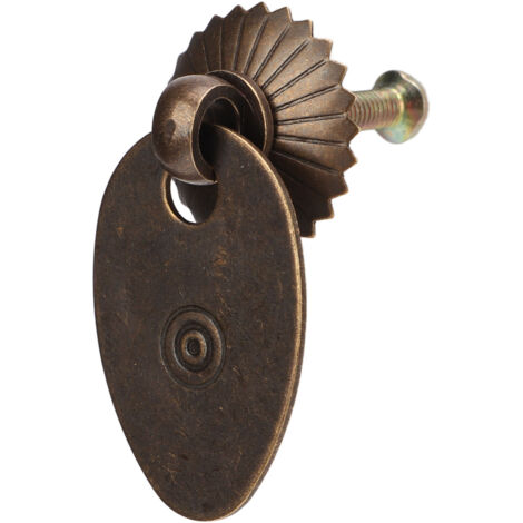 10 Poignées de Tiroir Vintage en Laiton Antirouille, Forme Graine de Melon, avec Vis pour Coffret à Bijoux (1/5)