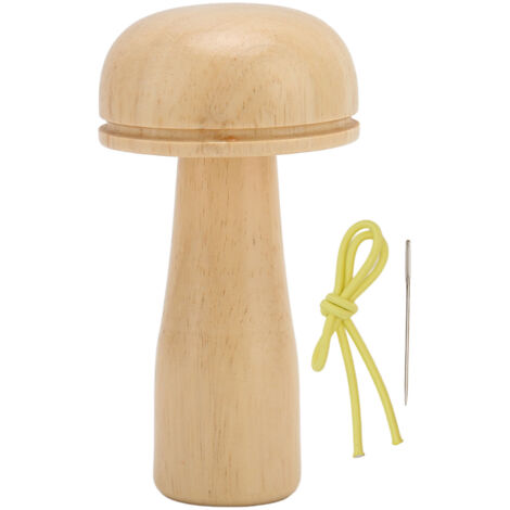 Kit de Champignon à Repriser Détachable en Bois pour Couture DIY, Tricot et Broderie (1/5)