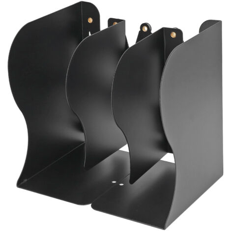Soutien-livres rétractable en acier inoxydable, design mince et bords arrondis pour bureau (1/5)