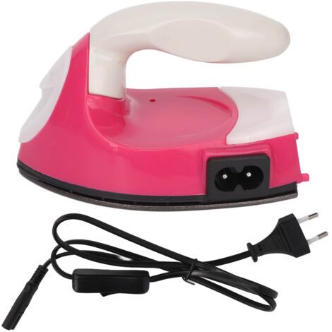 Fer à repasser miniature automatique, taille compacte avec poignée ergonomique, pour vêtements 100-240V prise UE. (1/5)