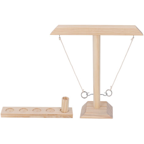 Jeu de bataille lancer d'anneaux et crochets en bois pour adultes Jeu de bataille lancer d'anneaux et crochets en bois pour adultes
