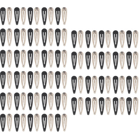 100 Pièces Barrette à Cheveux à Pression Métal Renforcé 2.0 Pouces Longueur Élastique Sécuritaire pour Femmes Filles Création DIY (1/5)