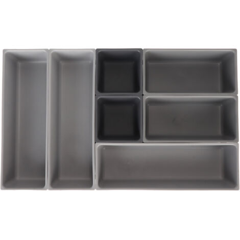 Organisateur de couverts en plastique robuste, grande capacité pour couteaux, fourchettes et cuillères (1/5)
