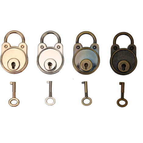 4 Pièces Mini Cadenas Ours Style Vintage Alliage de Zinc Antique Haute Dureté pour Maison Bureau Voyage (1/5)