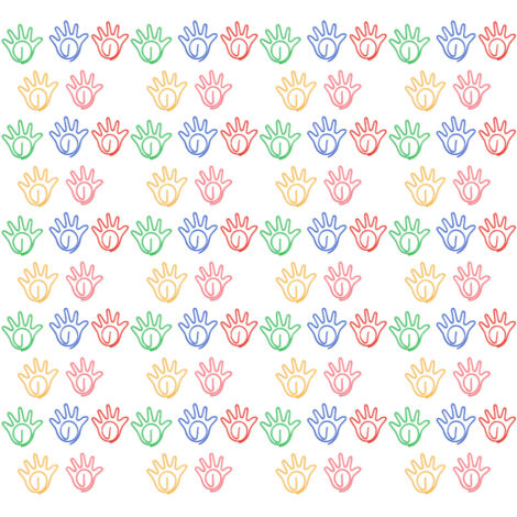 100 Pièces Attaches Papier Mignon Style Main Coloris Assortis Électrodorées pour Bureau École Famille (1/5)
