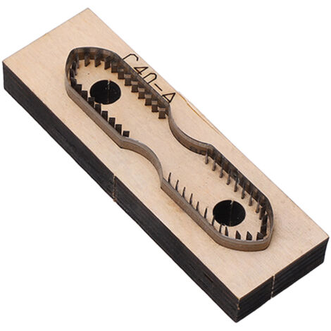 Plaque de découpe en cuir C40, base en bois épais, acier au carbone durable pour scrapbooking et travail du cuir (1/5)