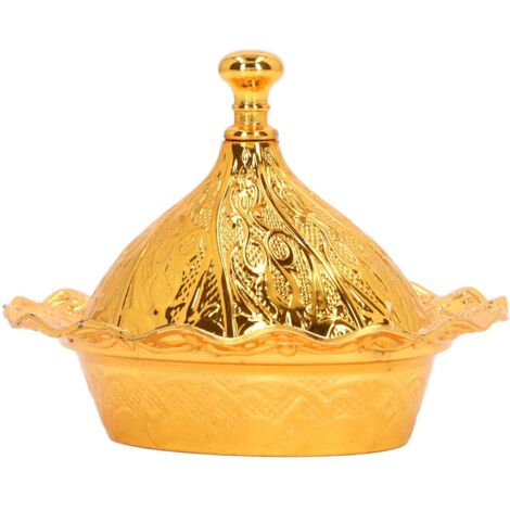 Bols à Sucre Vintage en Alliage de Zinc avec Couvercle, Décoration Rétro Élégante pour Mariage et Fêtes (1/5)