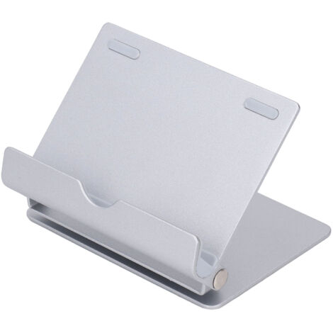 Support téléphone portable en alliage d'aluminium pliable, réglable à 360°, compact et portable pour téléphone et tablette (1/5)