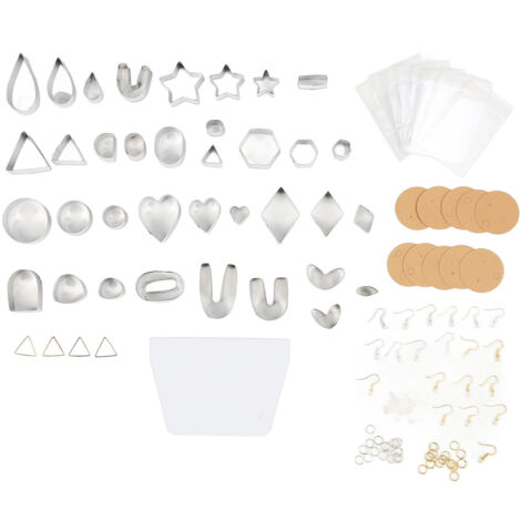 Ensemble de 141 Emporte-Pièces en Acier Inoxydable pour Pâte Polymère, Bijoux DIY et Pâtisserie (1/5)