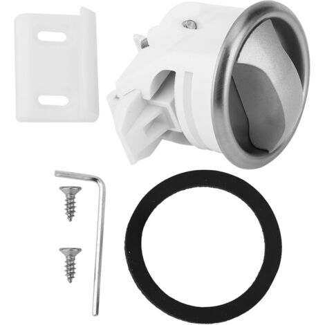 Bouton de Commande en Plastique ABS avec Panneau en Acier Inoxydable pour Porte de Salle de Bain, Camping-Car et Yacht (1/5)