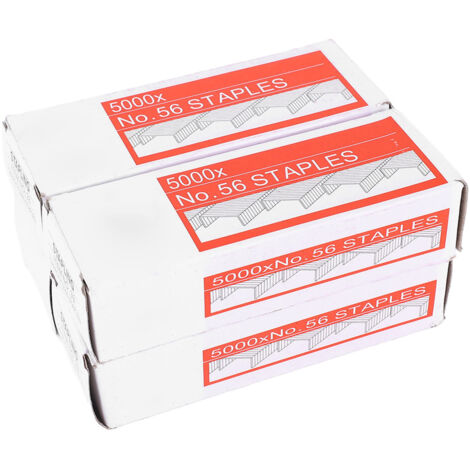 4 Boîtes d'Agrafes 26/6 - 5000 Agrafes par Boîte - Point Ciseau Anticolmatage pour Agrafeuses de Bureau (1/5)