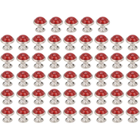 50 pièces de clous ronds turquoise 8mm pour bracelets, sacs et accessoires DIY - Lot de décorations créatives (1/5)