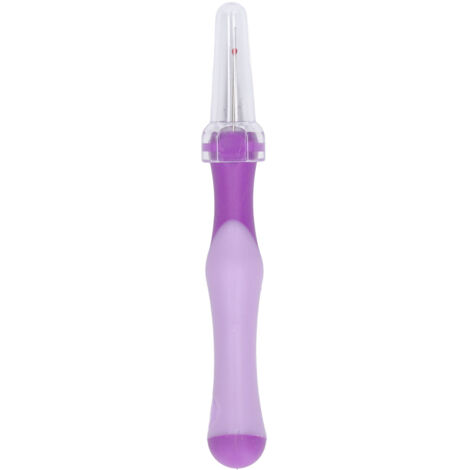 Décapant à Fils Violet Ergonomique, Design Arrondi avec Couvercle de Sécurité, Confortable pour la Couture et Retrait de Coutures (1/5)