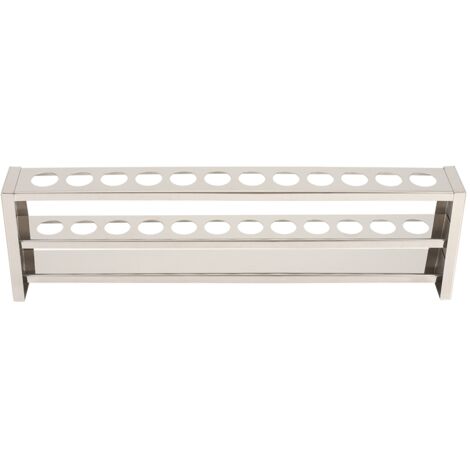 Support de tubes à essai en acier inoxydable 12 trous pour centrifugation et colorimétrie (1/5)