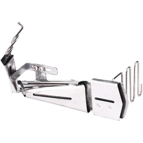 Plieuse à angle droit réglable pour machine à coudre à point de couverture 2/3 aiguilles, accessoire de reliure 1/4 (1/5)