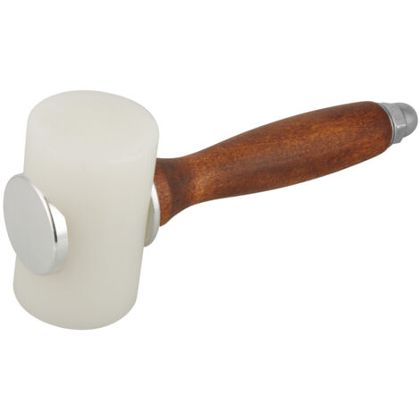 Marteau de Sculpture en Cuir et Nylon avec Manche en Bois pour Travaux d'Artisanat (1/5)
