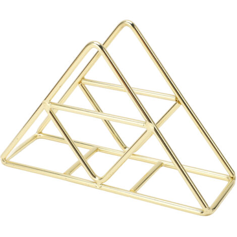 Porte-serviettes double en cristal - XVX - 63 cm - doré - acier inoxydable - style moderne - Bricolage
