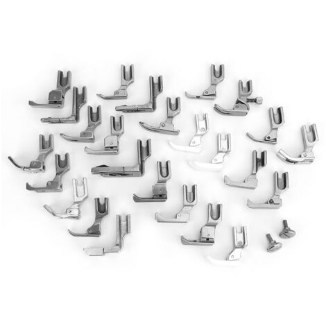 Ensemble de 25 Pieds de Biche pour Machine à Coudre Industrielle - Jeu Complet d'Accessoires de Couture
