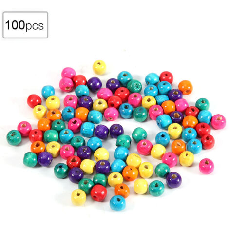 TEMOOUES Bijoux de perles colorées pour enfants, bijoux de fête, bracelet de perles en forme de fleur, convient pour les fêtes d'enfants et les occasions spéciales, Plastique