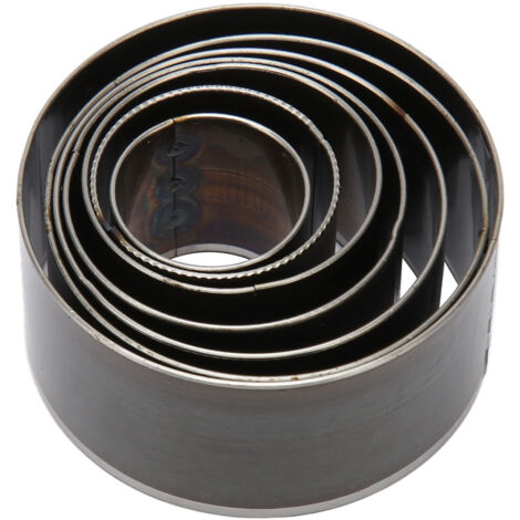 7Pcs Emporte-pièce Rond en Cuir 0.79 à 1.97 Pouces Acier au Carbone pour Portefeuille Ceinture Carton DIY (1/5)
