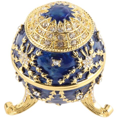 Œuf de Pâques Émaillé Artisanal - Décoration de Bureau et Cadeau Créatif pour la Maison (1/5)