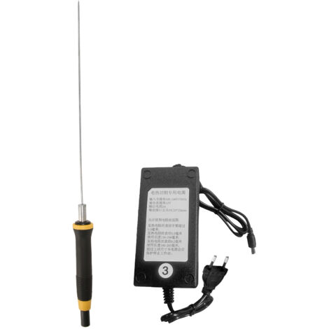 Couteau Thermique à Mousse Chauffe Rapide, Coupe Lisse, Manche Ergonomique, Outil de Découpe pour Sculpture, 100‑240V AC avec Prise EU (1/5)