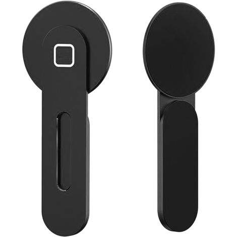 Support magnétique latéral pour ordinateur portable, fixation puissante pour iPhone 12/13 en alliage d'aluminium noir (1/5)