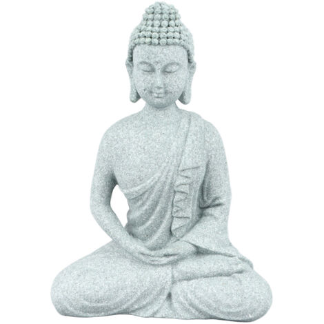 Petit Bouddha Décoratif en Grès Vert - Ornement Apaisant pour Aquarium - Artisanat Fin (1/5)