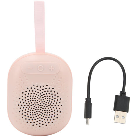 Enceinte Bluetooth Portable IPX4, Résistante à l'Eau avec Éclairage RGB et Dragonne, Compacte pour Voyage et Camping, Rose - Double Mode de Connexion (1/5)