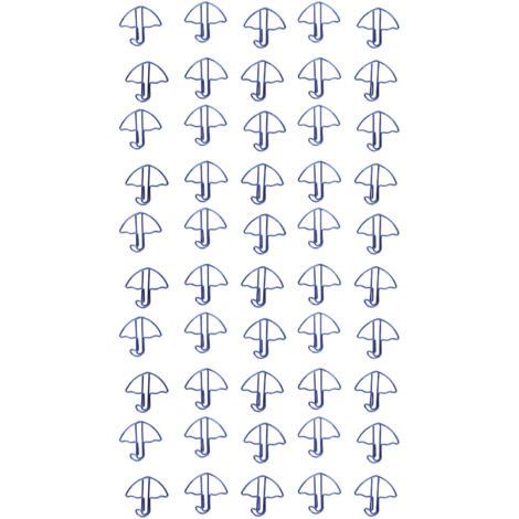 50 attaches-lettres robustes avec finition électrolytique pour scrapbooking et cartes, couleur parapluie bleu résistante (1/5)