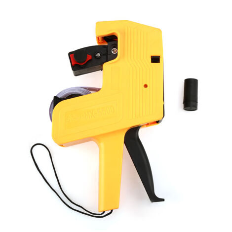 Étiqueteuse MX-5500 à 8 chiffres avec étiquettes et recharge d'encre (jaune) pour commerce (1/5)
