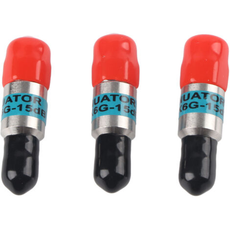 Atténuateur RF Coaxial SMA-JK Mâle/Femelle 2W 6GHz 50Ω 15dB pour Réduction Signal (1/5)