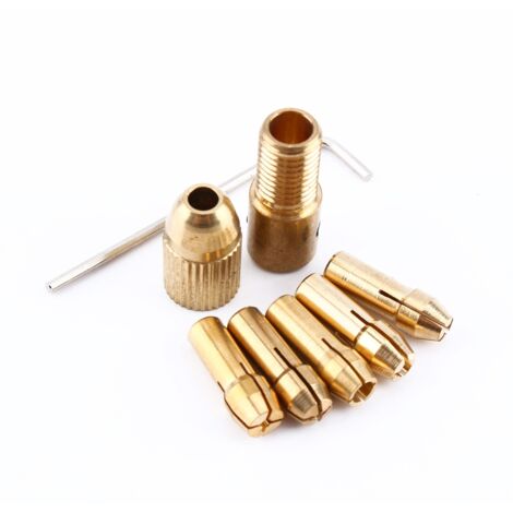 1 jeu/8 pièces Mandrin de perçage électrique 0,5-3 mm pour micro forets (1/5)