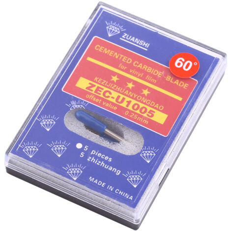 Couteau de découpe pour plotter, lame en carbure cémenté pour vinyle (60°) (1/5)