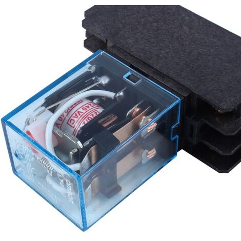 Relais de puissance 10A DPDT 220V AC LY2NJ avec socle HH62P, HHC68A-2Z (1/5)