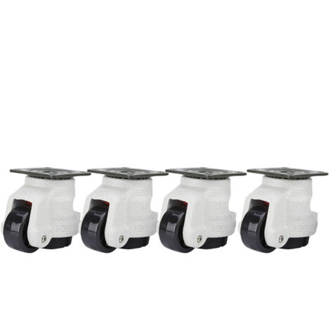 4 pièces de roulettes pivotantes télescopiques 1,5 pouces pour machines industrielles, capacité de 100 kg (1/5)