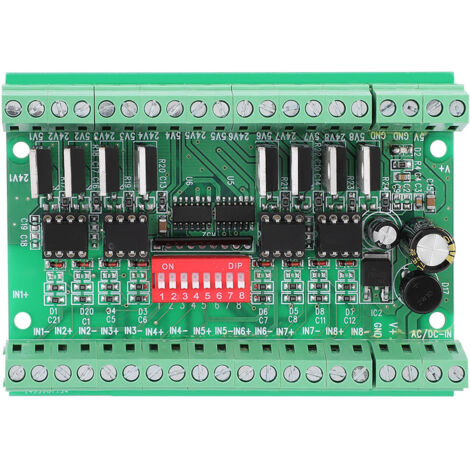 Module de Conversion de Signal 8 Canaux NPN/PNP vers NPN 5V/24V 10MHz Convertisseur de Niveau Onde Carrée