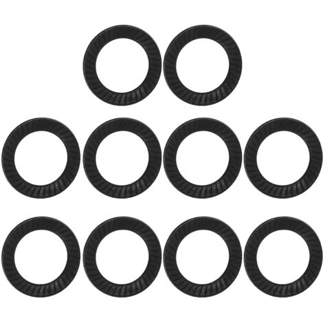 10 pièces rondelles d'ancrage nervurées en acier, entretoises anti-dérapantes à double rainure (M12) (1/5)