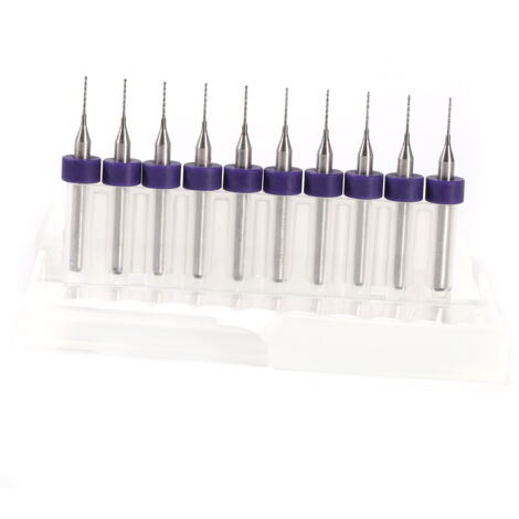 10 Forets Micro PCB en Carbure pour Circuits Imprimés - Diamètre 0.5mm - Outils de Perçage Précision (1/2)