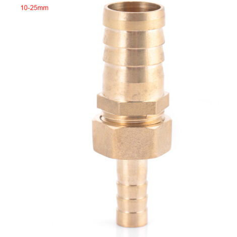 Raccord Laiton Réducteur Bouchon à Embout Barbelé pour Tuyau (10mm-25mm) (1/5)