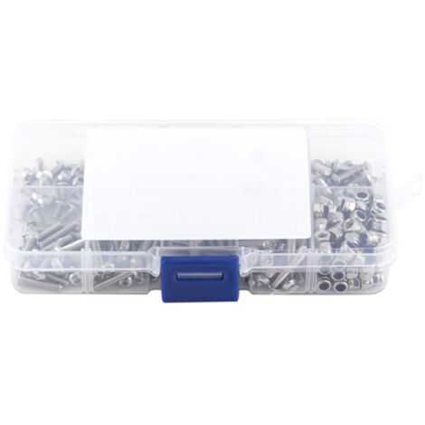 280 pièces Vis à tête bombée hexagonale M3 Acier Inoxydable SS304 et Écrous assortis (1/5)
