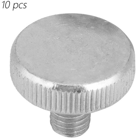 10 vis à oreilles à tête moletée plate en acier au carbone zingué M8 (M8x12) - Lot de 10 pièces (1/5)