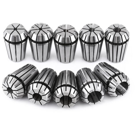 10 pièces ER20 haute précision en acier à ressort pour fraiseuse CNC et tour
