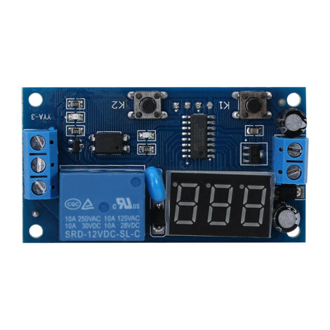 Minuteur à Cycle Réglable 12V DC avec Affichage LED et Relais pour Boucle Infinie (1/5)