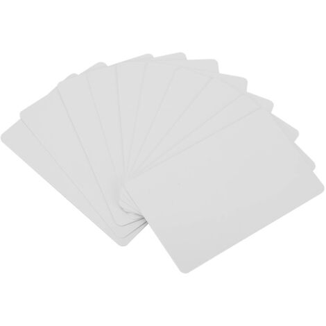 10 Cartes Intelligentes Blanches NFC S50 IC 13.56MHz RFID Écriturables et Lisibles pour Contrôle d'Accès (1/5)