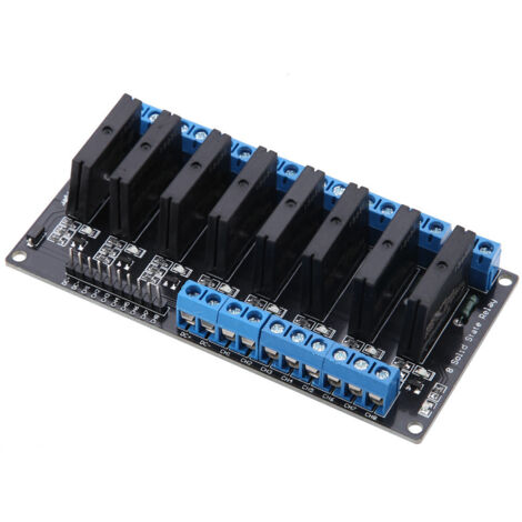 Module Relais à Semi-conducteurs 8 Canaux 5V avec Fusible, Déclenchement Haut Niveau 2A (1/5)