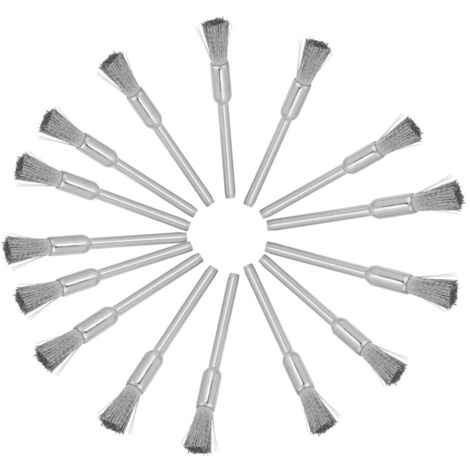 15 pièces roues à polir en acier pour outil rotatif et meuleuse (3x5mm) (1/5)